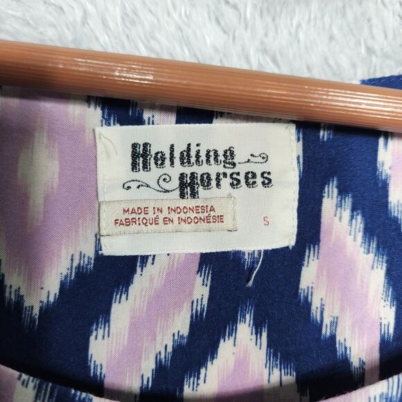 Anthropologie Women's Holding Horses Ikat Print Tunic Top Size Small - Picture 3 of 5